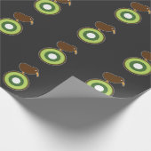 Kiwi Bird Funny Kiwi Fruit Gift Cadeaupapier (Hoek)