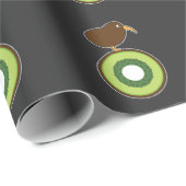 Kiwi Bird Funny Kiwi Fruit Gift Cadeaupapier (Rol Hoek)