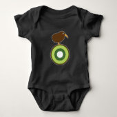 Kiwi Bird Funny Kiwi Fruit Gift Romper (Voorkant)