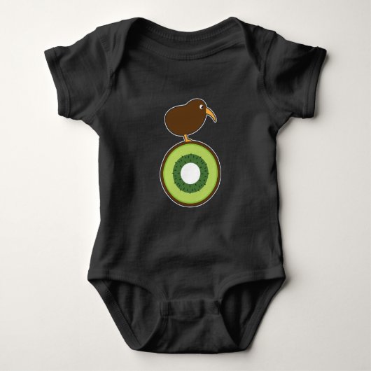 Kiwi Bird Funny Kiwi Fruit Gift Romper (Voorkant)