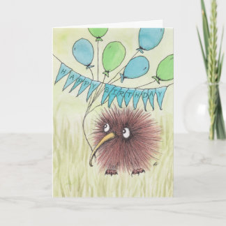 Kiwi Bird Happy Birthday Kaart