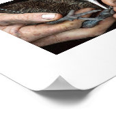 Kiwi Bird in hand poster (Hoek)