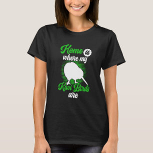 Kiwi Bird is mijn thuis Nieuw-Zeeland Kiwi Bird T-shirt