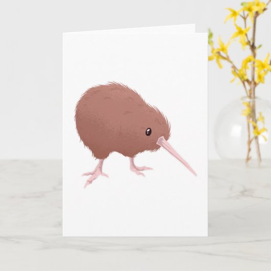 Kiwi Bird Kaart (Gele Bloem)