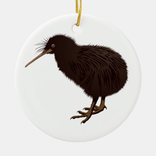 Kiwi Bird Keramisch Ornament (Voorkant)