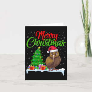 Kiwi Bird Kerstboom Lights Funny Xmas Kiwi Bi Kaart
