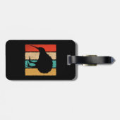  Kiwi Bird Lover Retro Style Kiwi Bird Bagagelabel (Achterkant horizontaal)