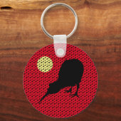Kiwi Bird, Moon & New Zealand text/Bro Mode Sleutelhanger (Achterkant)