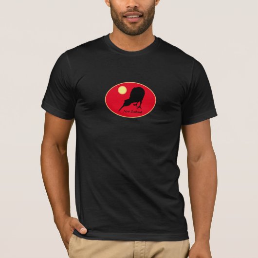 Kiwi Bird & Moon, Nieuw-Zeeland, Bro Mode / T-shir T-shirt (Voorkant)
