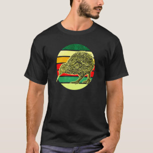 Kiwi Bird New Zealand Animal Colorful 5 T-shirt