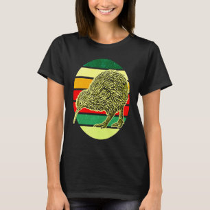 Kiwi Bird New Zealand Animal Colorful T-shirt