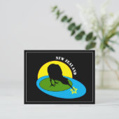 Kiwi Bird, New Zealand Art, travel / holiday Briefkaart (Staand voorkant)
