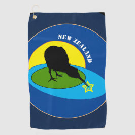 Kiwi Bird & New Zealand/Bro Golf Towels Golfhanddoek