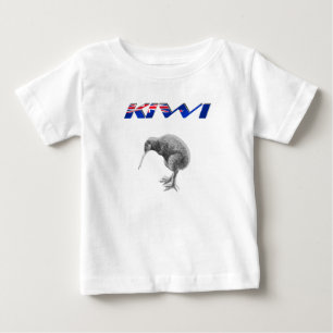 Kiwi Bird New Zealand flag logo giften