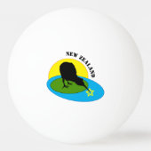 Kiwi Bird & New Zealand Games / Sports Pingpongbal (Voorkant)
