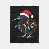 Kiwi Bird New Zealand Holiday Christmas Fleece Deken (Voorkant)
