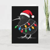 Kiwi Bird New Zealand Holiday Christmas Kaart (Voorkant)