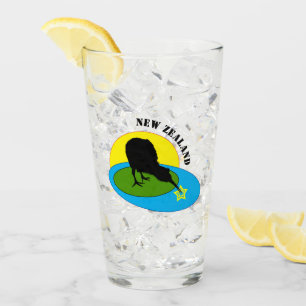 Kiwi Bird & New Zealand party / drink Glas