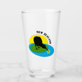 Kiwi Bird & New Zealand party / drink Glas (Voorkant)