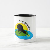 Kiwi Bird & New Zealand Tea/Coffee Mok (Midden)