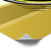 Kiwi Bird on a Unicycle Funny Cartoon Poster (Hoek)