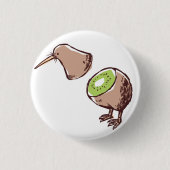 Kiwi bird ronde button 3,2 cm (Voorkant)