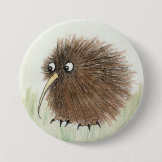 Kiwi Bird Ronde Button 7,6 Cm