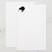 Kiwi Bird Silhouette Briefpapier (Voorkant / Achterkant)