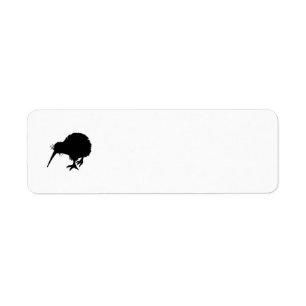Kiwi Bird Silhouette Etiket