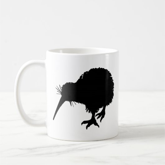 Kiwi Bird Silhouette Koffiemok (Links)