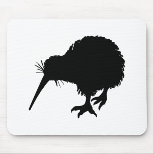 Kiwi Bird Silhouette Muismat