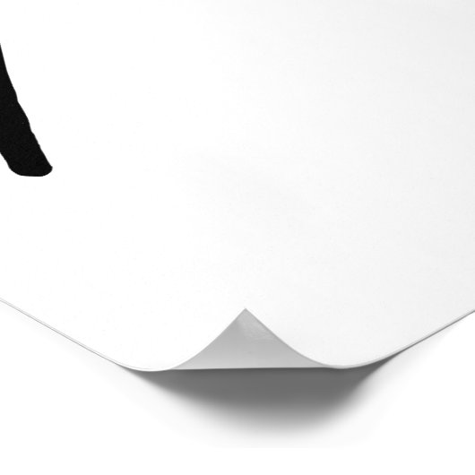 Kiwi Bird Silhouette Poster (Hoek)