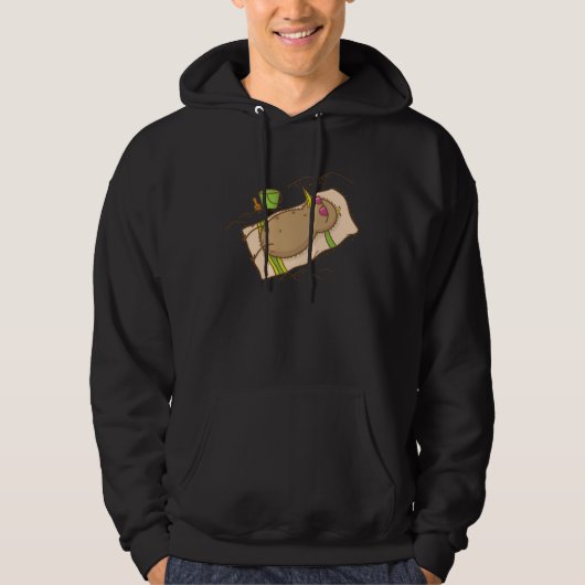 Kiwi Bird taking Vacation Fruit Animal Hoodie (Voorkant)
