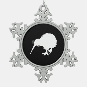 Kiwi Bird Tin Sneeuwvlok Ornament