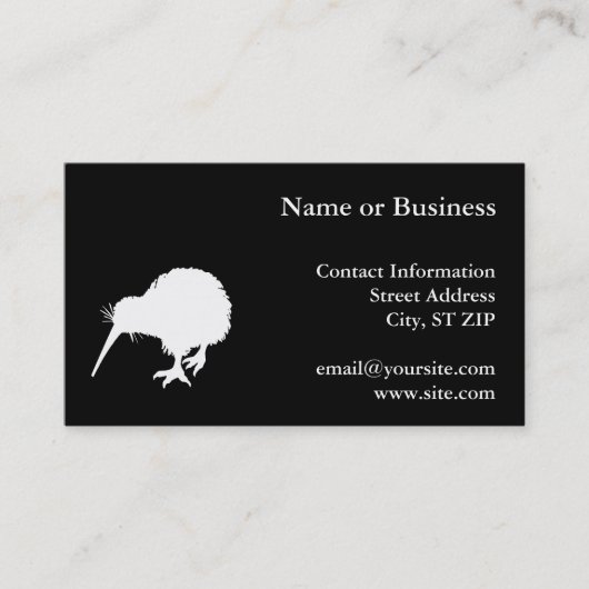 Kiwi Bird Visitekaartje (Voorkant)