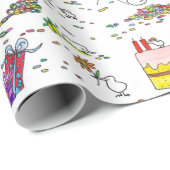 Kiwi Birthday Wrapping Paper van Nicole Janes Cadeaupapier (Rol Hoek)