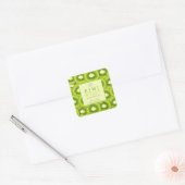 Kiwi Burst-Reeddiffuserlabel Vierkante Sticker (Envelop)