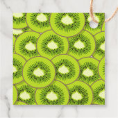 Kiwi Burst Square Bedankkaartje Bedankjes Labels (Achterkant)