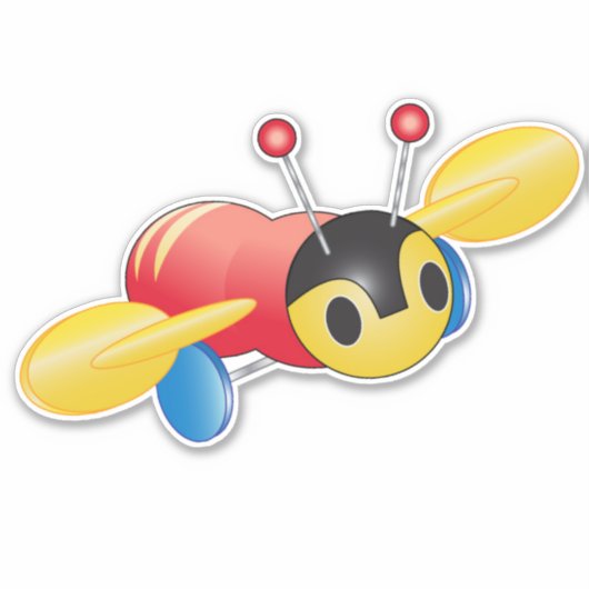 Kiwi Buzzy Bee Sticker (Voorkant)