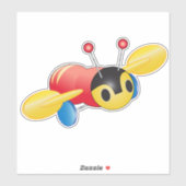 Kiwi Buzzy Bee Sticker (Vel)