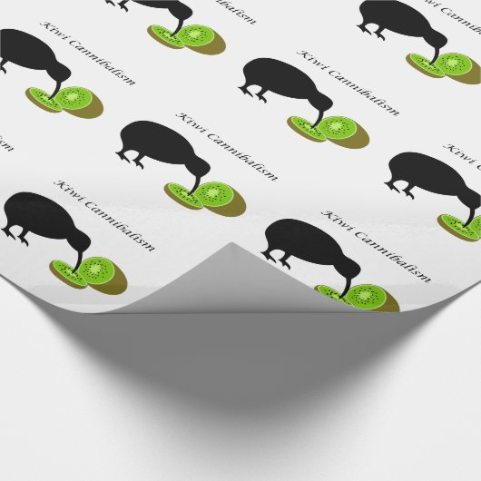 Kiwi Cannibalism Gift Wrap Cadeaupapier (Hoek)