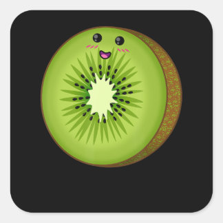 kiwi costuum food fruit halloween lui easy vierkante sticker