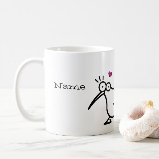 Kiwi Couple Koffiemok (Met donut)