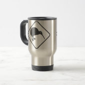 Kiwi Crossing Stainless Steel Travel Mug NZ Reisbeker (Voorkant links)