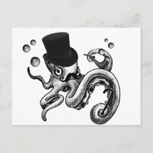 Kiwi de Fancy Octopus Briefkaart