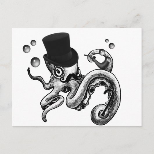 Kiwi de Fancy Octopus Briefkaart (Voorkant)