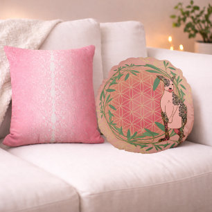 Kiwi de Kangoeroe – Kleur van Hart Rond Kussen