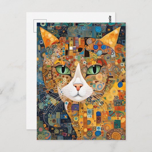 Kiwi de Kat Briefkaart (Voorkant / Achterkant)