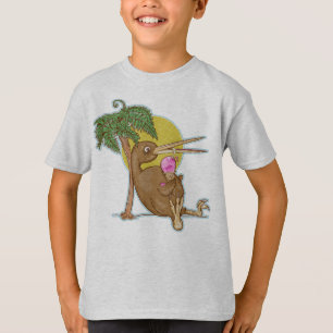 Kiwi die een ijsje eet t-shirt