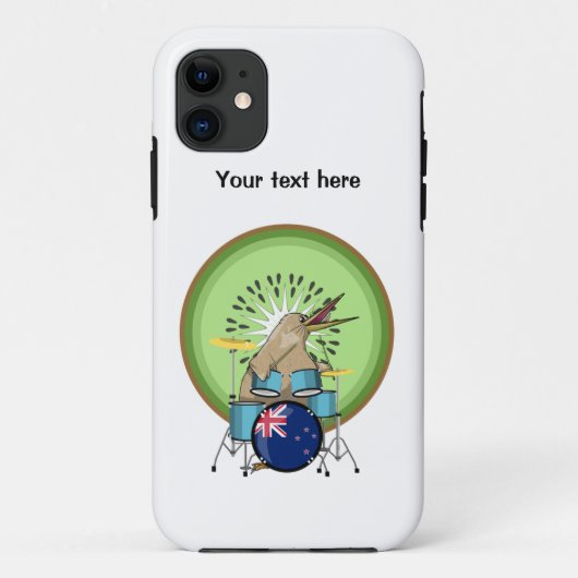 Kiwi drumt muziek uit Nieuw-Zeeland Case-Mate iPhone Case (Achterkant)